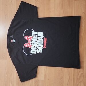 Disney Squad Short Sleeve Black Tee Hanes Tagless